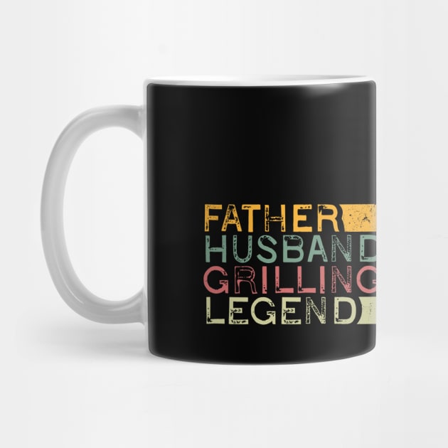 Father Husband Grilling Legend by JustBeSatisfied